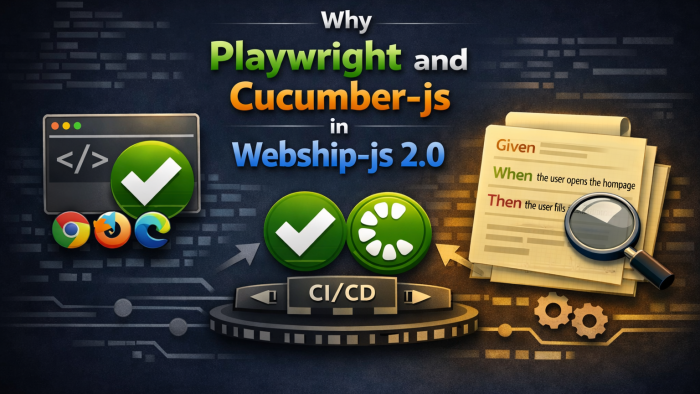 Why Playwright and Cucumber‑js in-Webship‑js